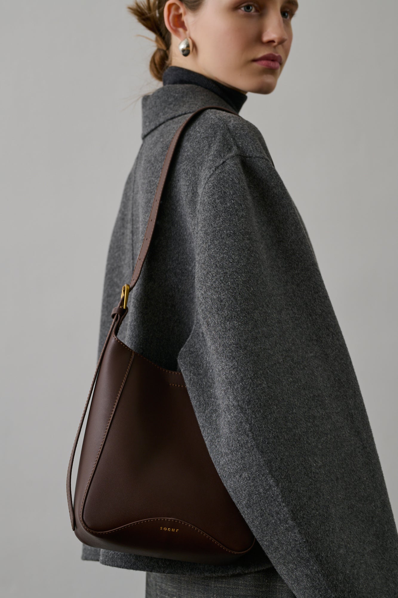 Sac Uma Mini - Chocolat - Cuir - Femme