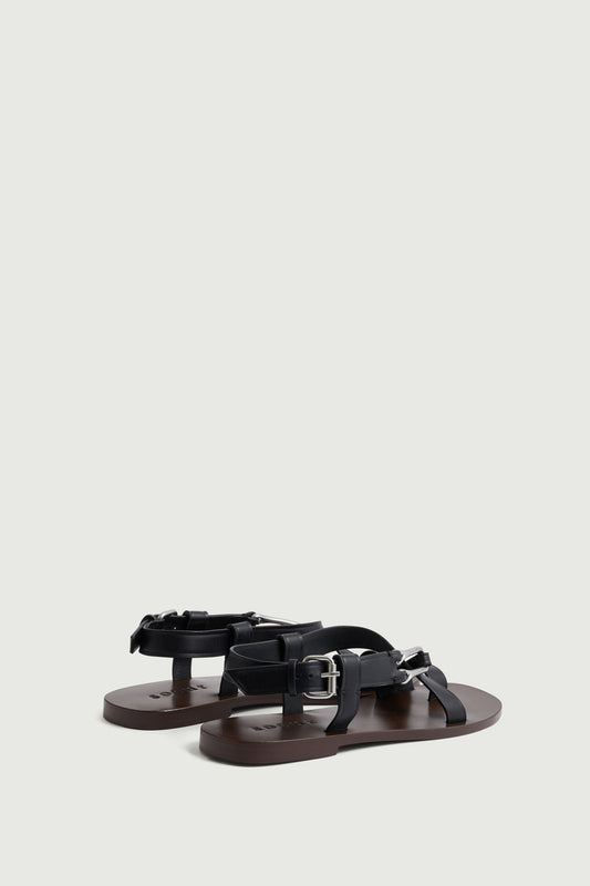 Sandales Cordoue - Noir - Cuir - Femme