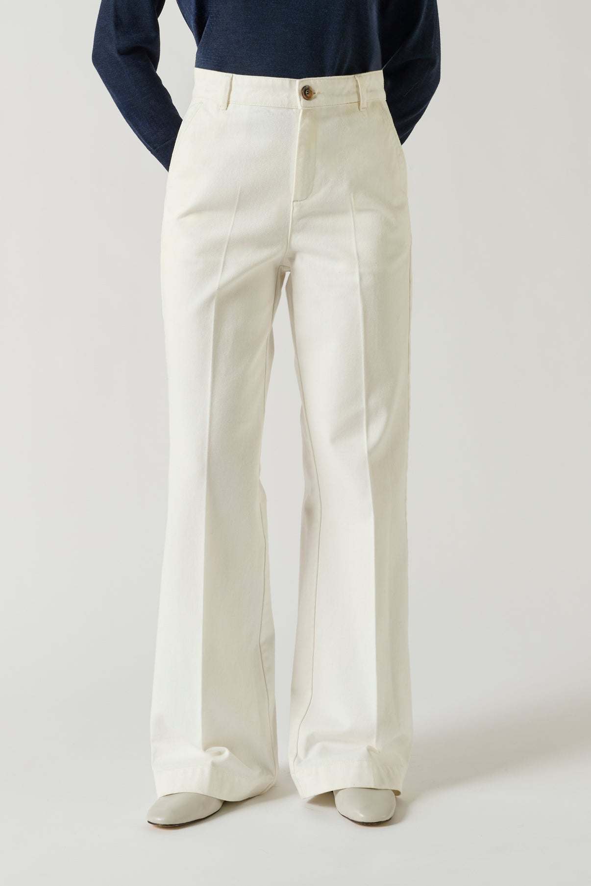 Jean California - Craie - Coton - Femme vue 1