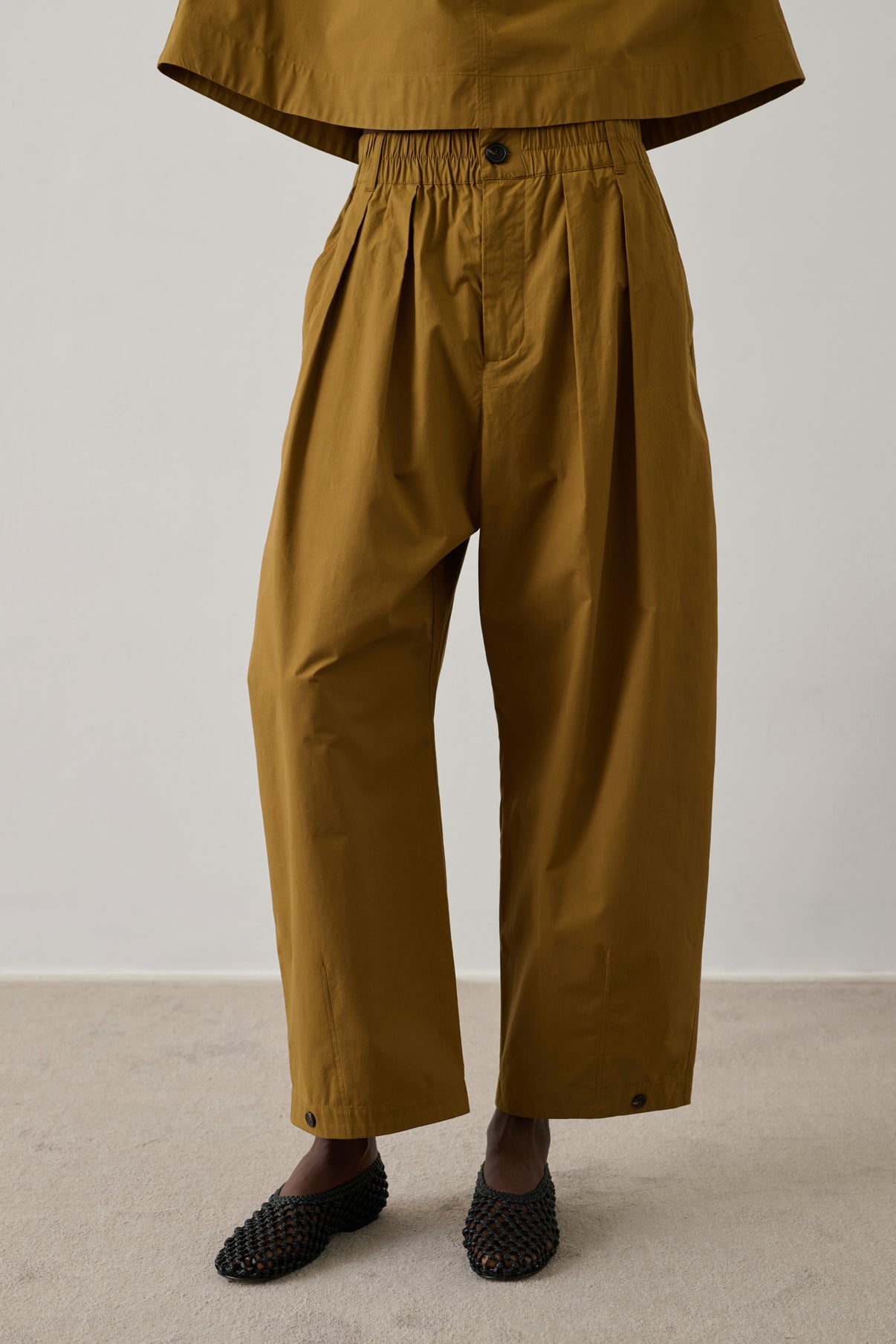 Pantalon Vernon - Caramel - Coton - Femme vue 2