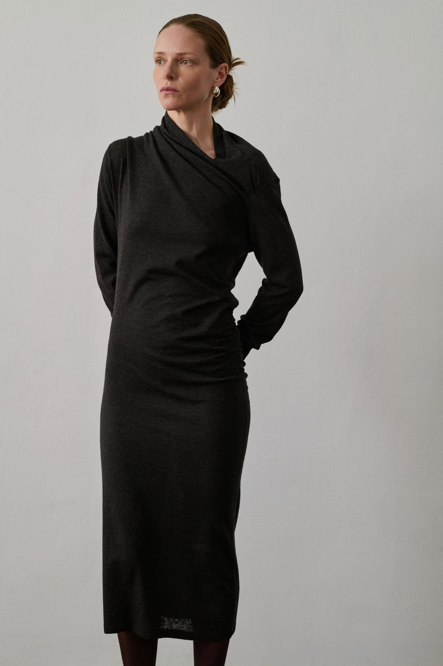 Robe Gisee - Marron - Femme