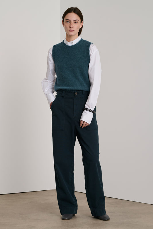 Pantalon Darryl - Ardoise Foncée - Coton - Femme