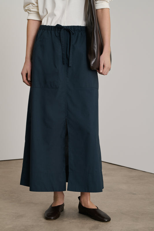 Jupe Agadir - Bleu Nuit - Coton - Femme